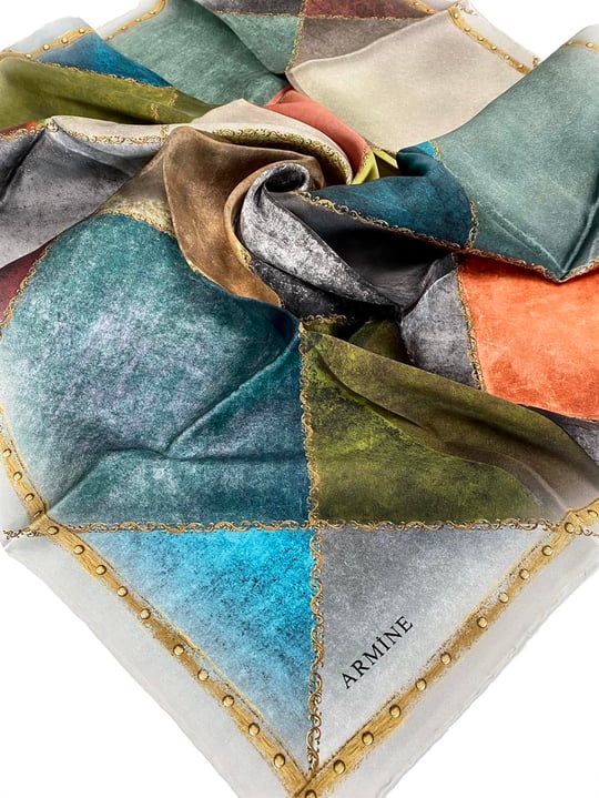 Armine Disco Silk Twill Scarf #55 – HijabPlanet Co.