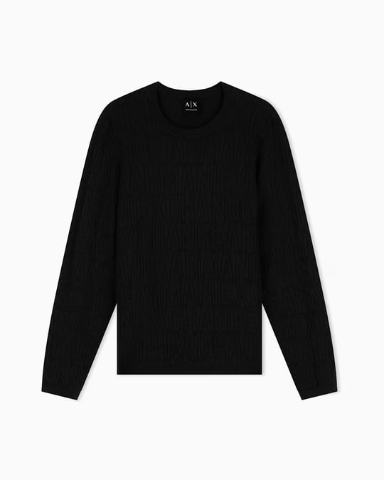 Armani Exchange Armani Exchange Erkek Uzun Kollu Yuvarlak Yaka Lacivert Kazak XM002986 AF10454-UB101