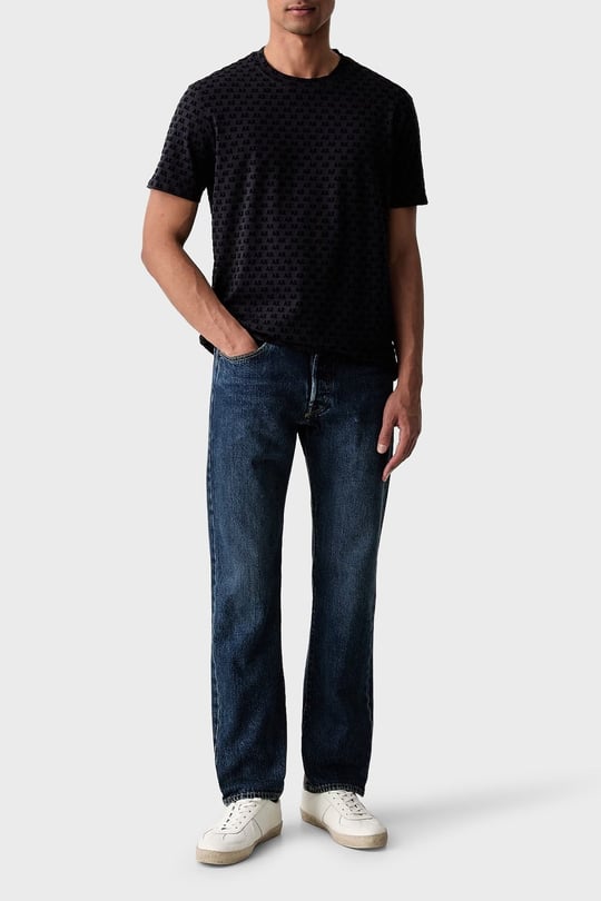 Armani Exchange Armani Exchange Erkek Yuvarlak Yaka Logo Desenli Kısa Kollu Pamuklu Lacivert T-Shirt XM003079 AF10356-UB101