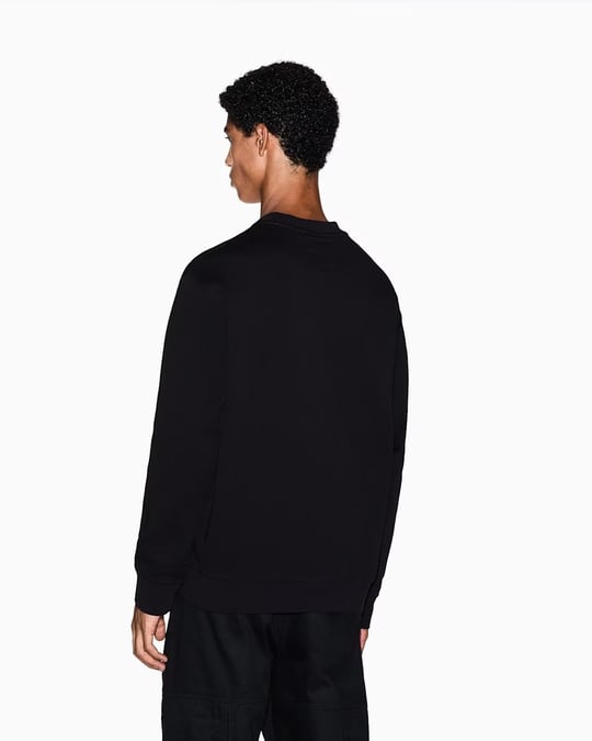 Armani Exchange Armani Exchange Erkek Regular Fit Yuvarlak Yaka Uzun Kollu Pamuklu Siyah Sweatshirt XM000368 AF10818-UC001