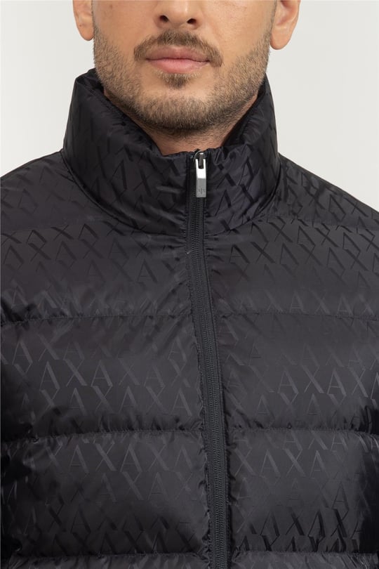 Armani Exchange Armani Exchange Erkek Kuş tüyü Dolgulu Regular Fit Dik Yaka Şişme Lacivert Mont XM001580 AF16628-UB101