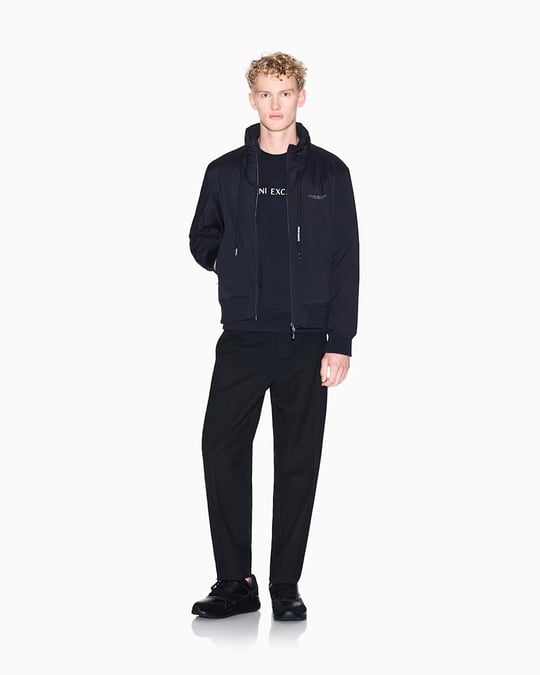 Armani Exchange Armani Exchange Erkek Uzun Kollu Sıfır Yakalı Lacivert Ceket XM001583 AF19196-UB101