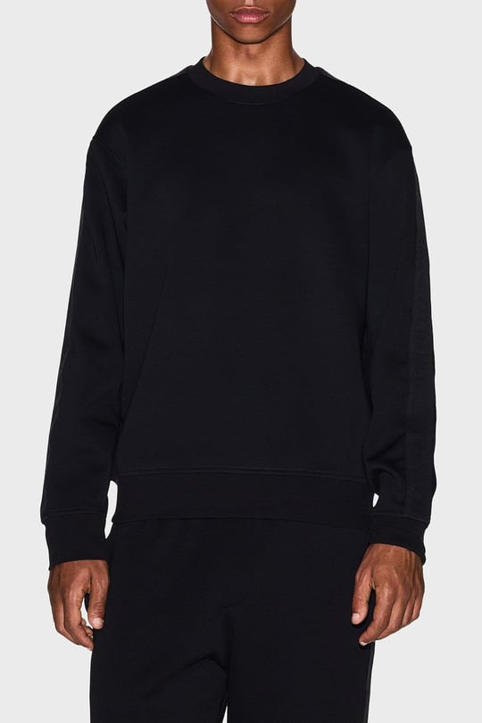Armani Exchange Armani Exchange Erkek Regular Fit Pamuklu Bisiklet Yaka Uzun Kollu Siyah Sweatshirt XM001296 AF10818-UC001
