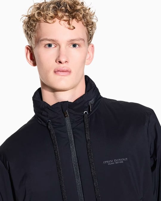 Armani Exchange Armani Exchange Erkek Uzun Kollu Sıfır Yakalı Lacivert Ceket XM001583 AF19196-UB101