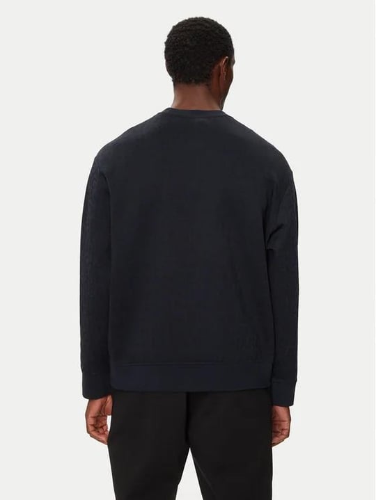 Armani Exchange Armani Exchange Erkek Marka Logo Detaylı Regular Fit Uzun Kollu Lacivert Sweatshirt 6DZMJK ZJZGZ-55JW