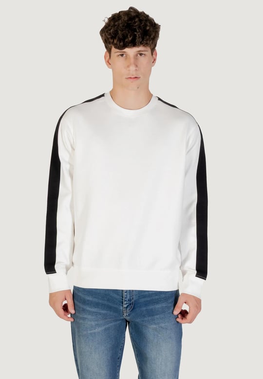 Armani Exchange Armani Exchange Erkek Regular Fit Pamuklu Bisiklet Yaka Uzun Kollu Beyaz Sweatshirt XM001296 AF10818-U0009