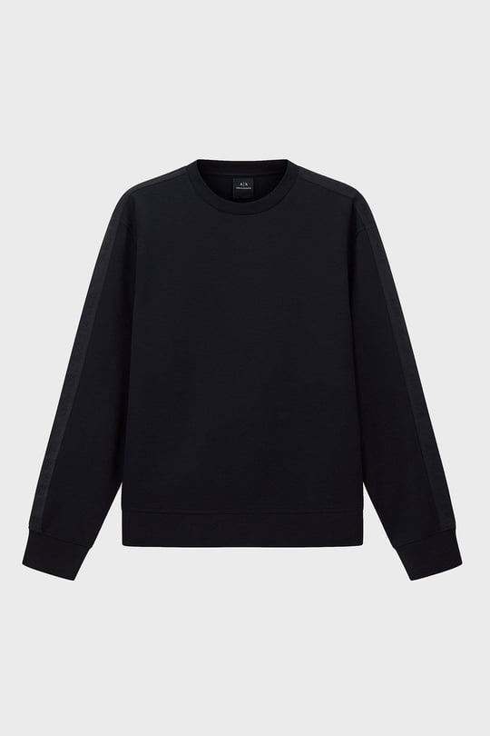 Armani Exchange Armani Exchange Erkek Regular Fit Pamuklu Bisiklet Yaka Uzun Kollu Siyah Sweatshirt XM001296 AF10818-UC001