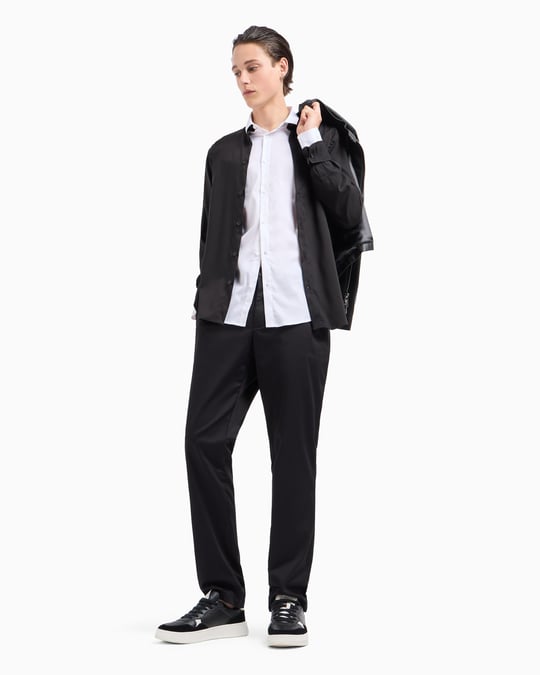 ARMANI EXCHANGE Armani Exchange Erkek Pamuklu Chino Slim Fit Siyah Pantolon 8NZP20 ZN1RZ-1200