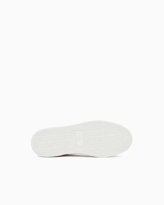 Armani Exchange Armani Exchange Erkek Logo Desenli Düşük Bilekli Süet Detaylı Deri Lacivert Sneaker XM003388 AF27475-UB004