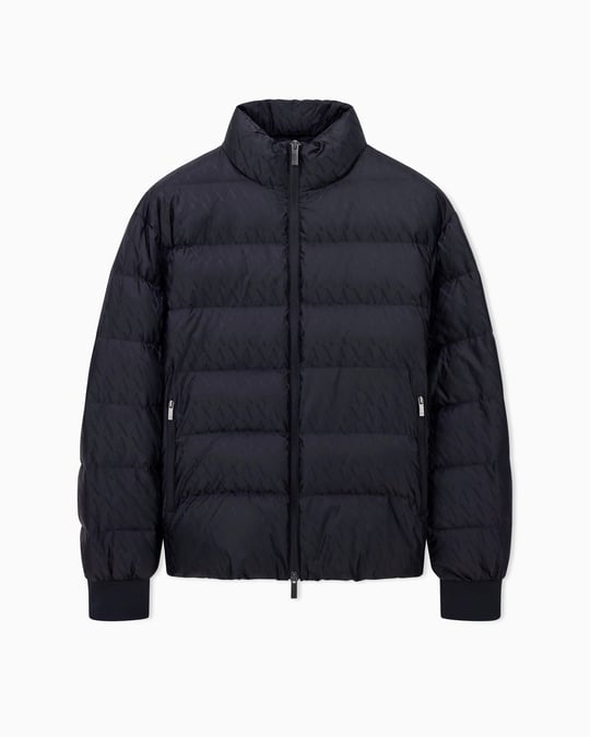 Armani Exchange Armani Exchange Erkek Kuş tüyü Dolgulu Regular Fit Dik Yaka Şişme Siyah Ceket XM001580 AF16628-UC001