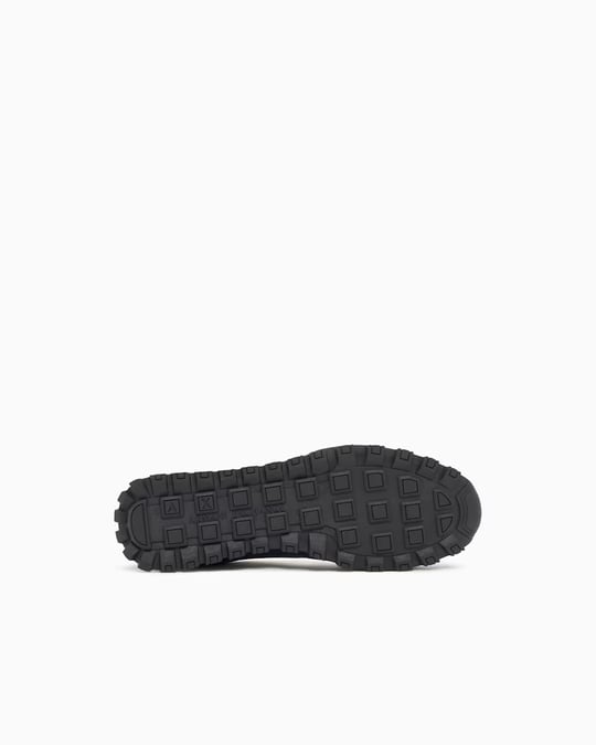 Armani Exchange Armani Exchange Erkek Düşük Bilekli Suni Deri Logo Desenli Düz Tabanlı Siyah Sneaker XM003644 AF29408-UC001