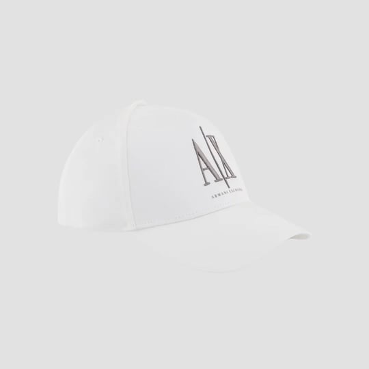 ARMANI EXCHANGE Armani Exchange Erkek Vizörlü Ayarlanabilir Nefes Alabilen Kumaş Önü Logolu Beyaz Spor Şapka XM000811 AF13343-U0009