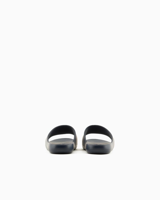 ARMANI EXCHANGE Armani Exchange Erkek Rahat Düz Taban AX Logolu Lacivert Terlik XUP012 XV675-K487