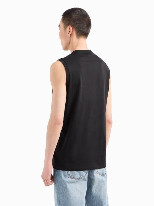 ARMANI EXCHANGE Armani Exchange Erkek Kısa Kol AX Yazı Desen Pamuklu Bisiklet Yaka Siyah T-Shirt 8NZH97 ZJ9AZ-1200