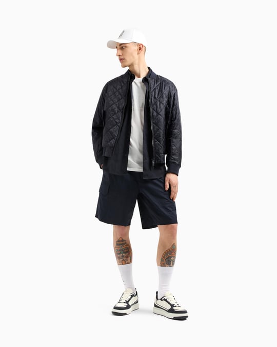 ARMANI EXCHANGE Armani Exchange Erkek Kısa Kol Bisiklet Yaka ARMANİ Büyük Yazı Detay Pamuklu Beyaz T-Shirt XM000326 AF10364-U0009