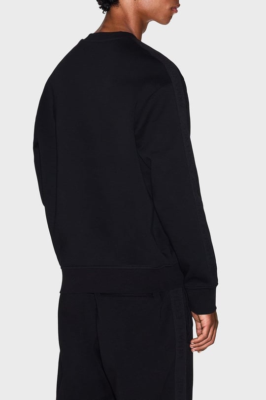 Armani Exchange Armani Exchange Erkek Regular Fit Pamuklu Bisiklet Yaka Uzun Kollu Siyah Sweatshirt XM001296 AF10818-UC001