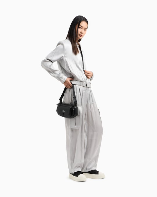 ARMANI EXCHANGE Armani Exchange Kadın Jogger Stil Bel Ve Paça Uçları Lastikli Yan Cep Gri Pantolon XW000139 AF10839-M8047