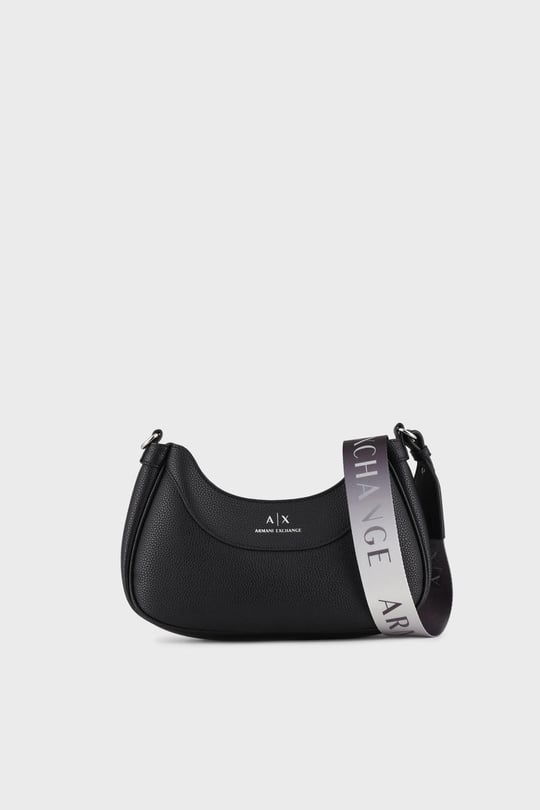 Armani Exchange Armani Exchange Kadın Askısı Çıkarılabilir Marka Logolu Sade ve Şık Siyah Omuz Çantası 942883 CC783-00020