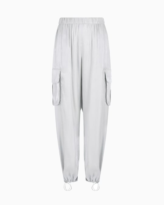 ARMANI EXCHANGE Armani Exchange Kadın Jogger Stil Bel Ve Paça Uçları Lastikli Yan Cep Gri Pantolon XW000139 AF10839-M8047