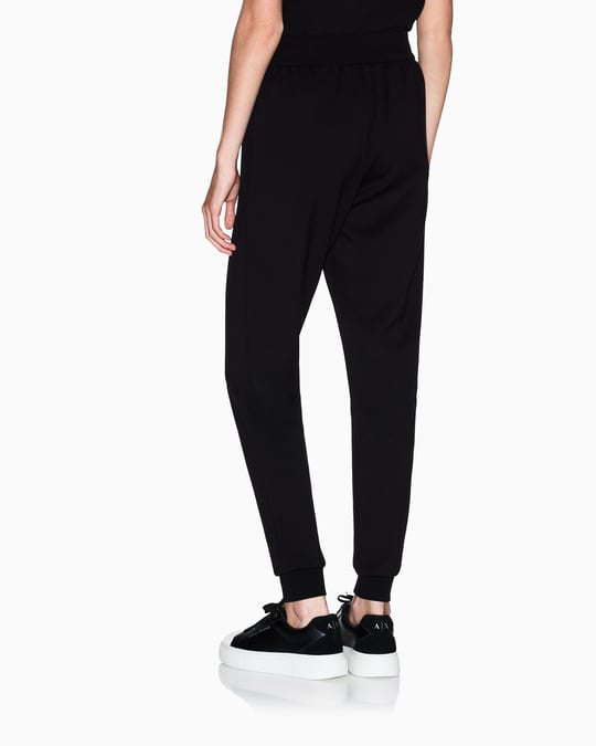 Armani Exchange Armani Exchange Kadın Yüksek Belli Pamuk Karışımlı Günlük Kullanım Siyah Eşofman Altı XW000828 AF13397-UC001