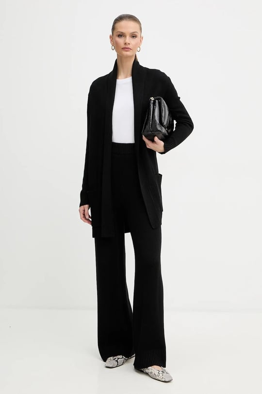 Armani Exchange Armani Exchange Kadın Beli Kuşaklı Ve Cep Rahat Kesim Uzun Kol Siyah Hırka XW000766 AF13774-UC001