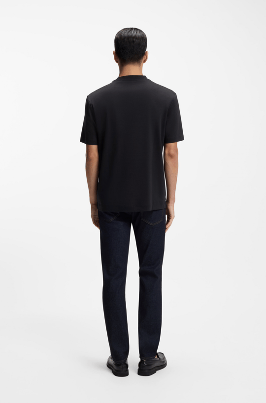 BOSS  BOSS Erkek %100 Pamuklu Yuvarlak Yakalı Kısa Kollu Lacivert T-Shirt 50555844-404