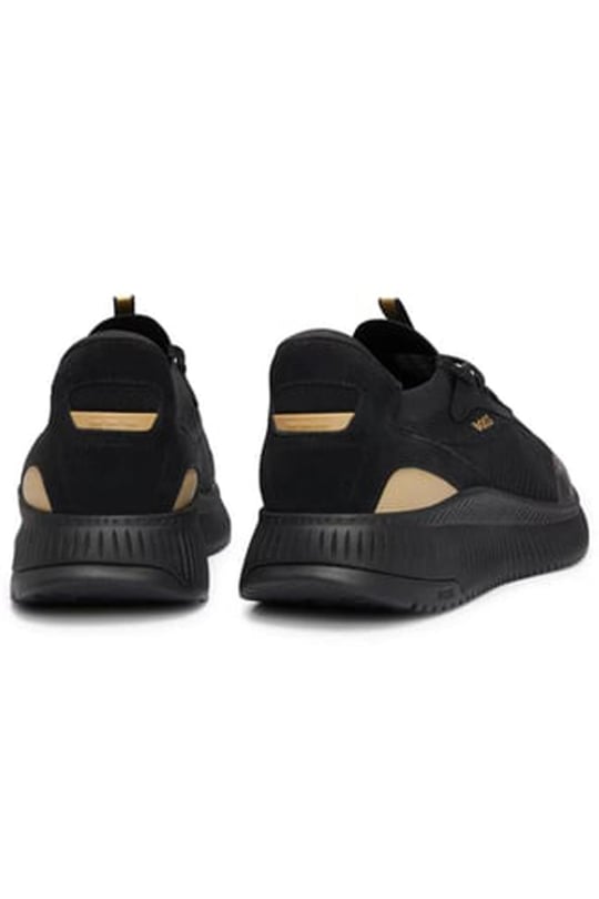 BOSS BOSS Erkek Bağcıklı Marka Logolu Spor Stil Siyah2 Sneaker 50498904-007