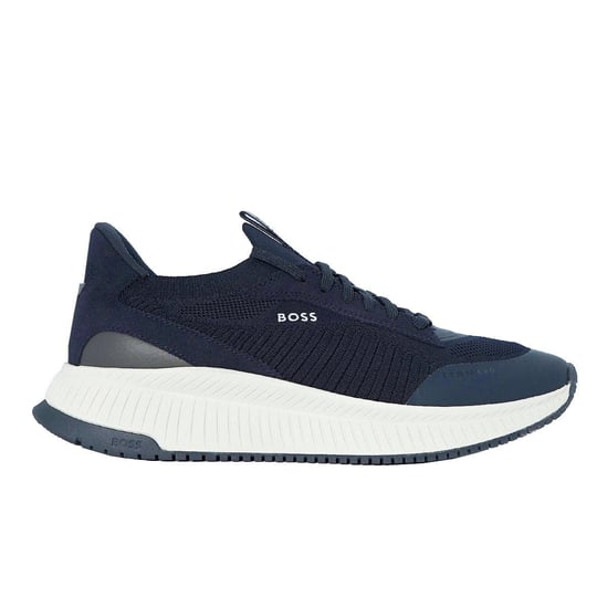 BOSS BOSS Erkek Bağcıklı Marka Logolu Spor Stil Lacivert Sneaker 50498904-401