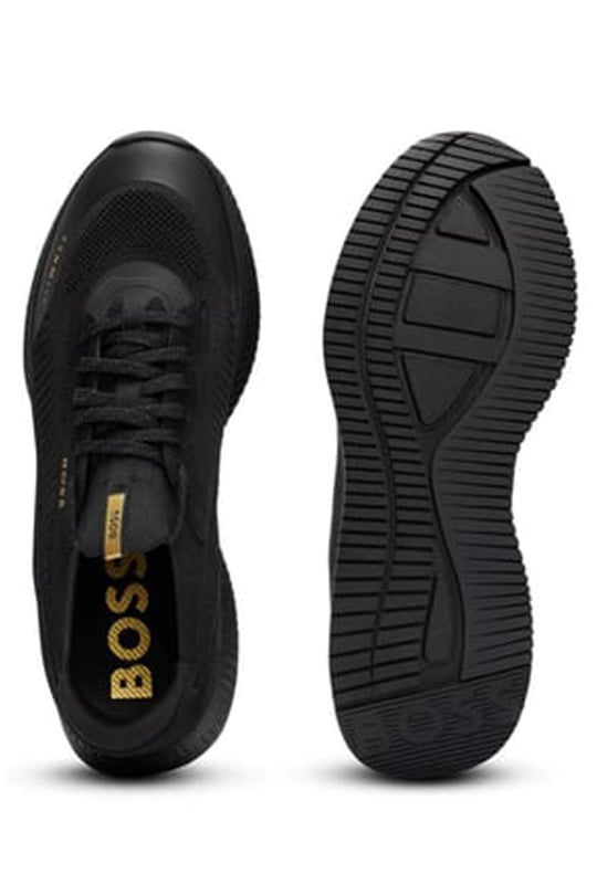 BOSS BOSS Erkek Bağcıklı Marka Logolu Spor Stil Siyah2 Sneaker 50498904-007