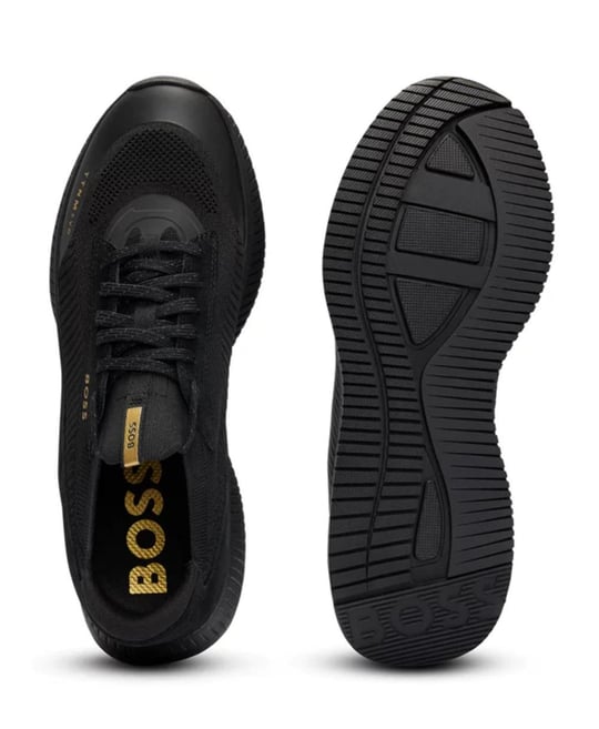 BOSS BOSS Erkek Bağcıklı Marka Logolu Spor Stil Siyah2 Sneaker 50498904-007