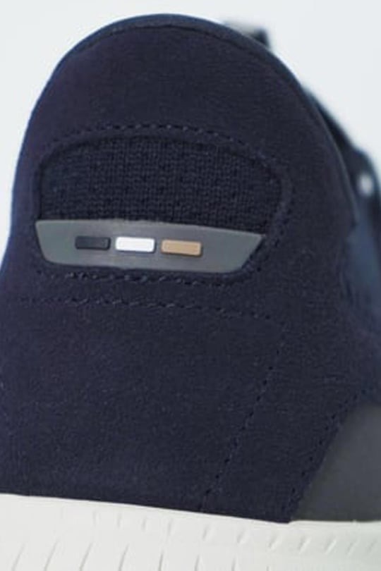 BOSS BOSS Erkek Bağcıklı Marka Logolu Spor Stil Lacivert Sneaker 50498904-401
