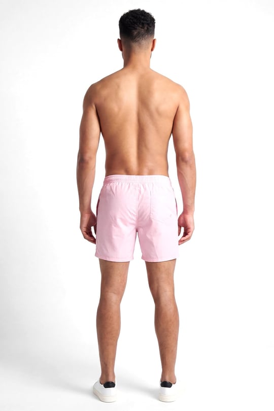 BOSS  BOSS Erkek Beli Bağlamalı Cepli Astarlı Kısa Boy Pembe1 Deniz Şortu 50491594-672