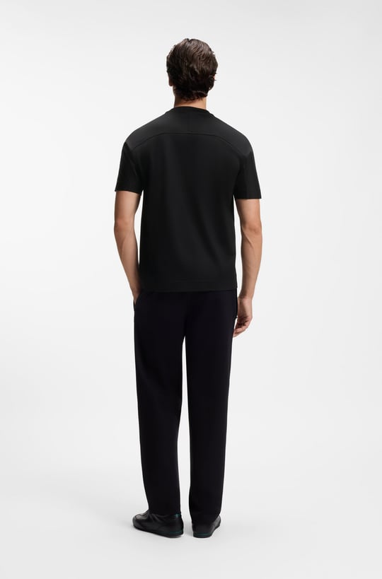 BOSS  BOSS Erkek Bisiklet Yakalı Ekstra Yumuşak Pamuklu Logo İşlemeli Kısa Kollu Siyah Polo Yaka T-Shirt 50565042-001
