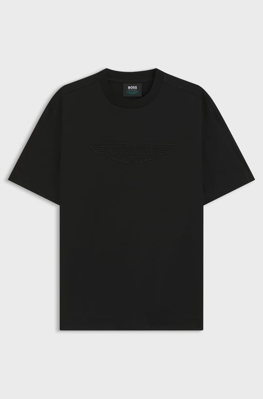 BOSS  BOSS Erkek Bisiklet Yakalı Ekstra Yumuşak Pamuklu Logo İşlemeli Kısa Kollu Siyah Polo Yaka T-Shirt 50565042-001