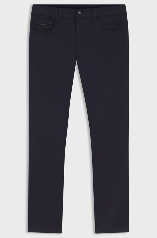 BOSS  BOSS Erkek Dar Kesim Esnek Denim Lacivert Jeans 50556583-404