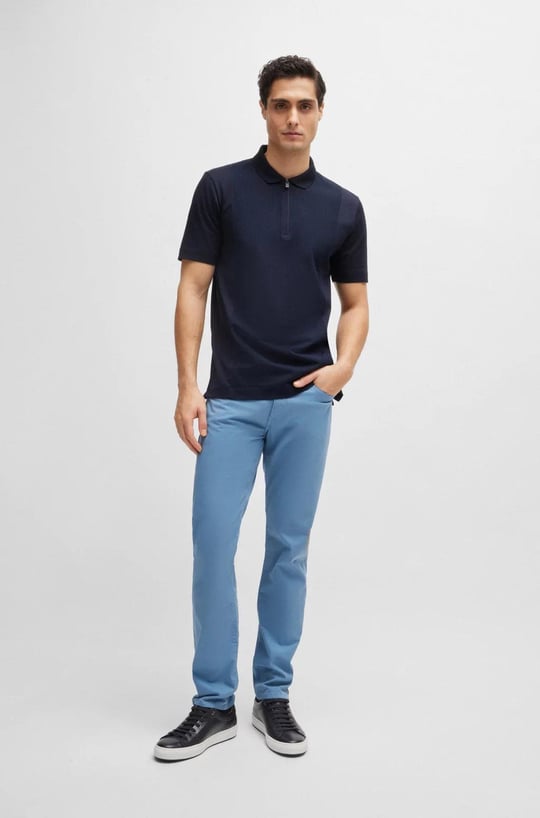 BOSS BOSS Erkek Denim Normal Belli Düz Model Günlük Kullanım Mavi1 Jeans 50505445-450