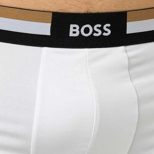 BOSS BOSS Erkek Dokuma Kumaş  Normal Bel Kısa Paça Düz Model Beyaz Boxer 50516542-100