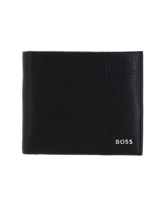 BOSS  BOSS Erkek Düz Deri Katlamalı Kart Ve Nakit Bölmeli Siyah Cüzdan 50552829-001