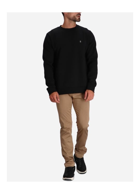 BOSS BOSS Erkek Düz Model Bisiklet Yaka Uzun Kol Siyah Sweatshirt 50520302-001