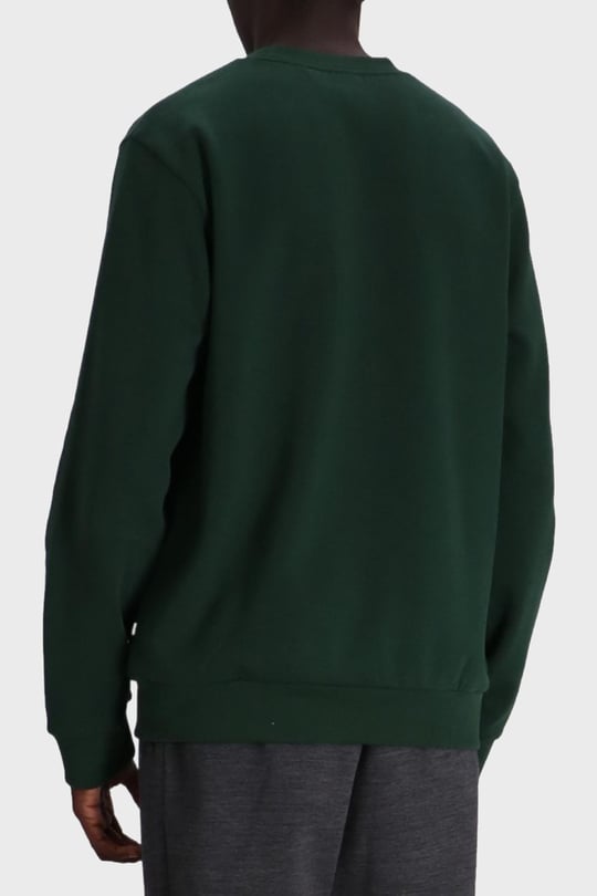 BOSS BOSS Erkek Düz Model Bisiklet Yaka Uzun Kol Yeşil Sweatshirt 50520302-385