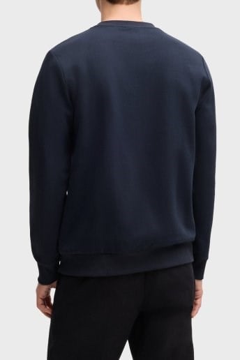BOSS  BOSS Erkek Düz Model Bisiklet Yaka Uzun Kol Lacivert Sweatshirt 50520302-404