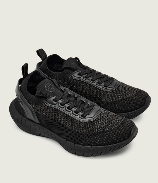 BOSS  BOSS Erkek Esnek ve Rahat Dış Taban Nefes Alabilen Üst Yüzeyli Siyah Sneaker 50562620-005