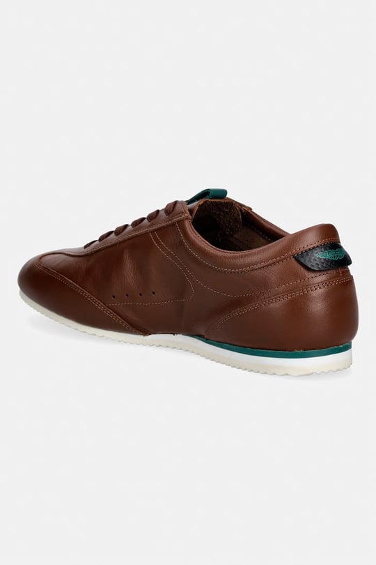 BOSS  BOSS Erkek Karbon Fiber Detaylı Rahat Tabanlı Hakiki Deri Kahverengi Sneaker 50570018-214