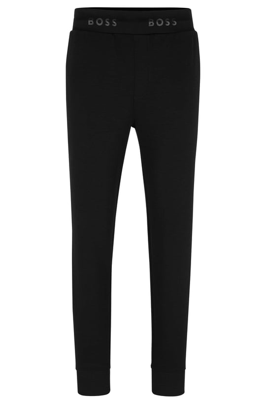 BOSS BOSS Erkek Logolu Basic Regular Fit Kısa Kollu Siyah Eşofman Altı 50481251-001