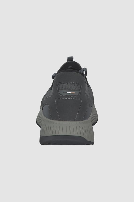 BOSS BOSS Erkek Marka Logolu Bağcıklı Kaydırmaz Tabanlı Günlük Gri Sneaker 50523113-026