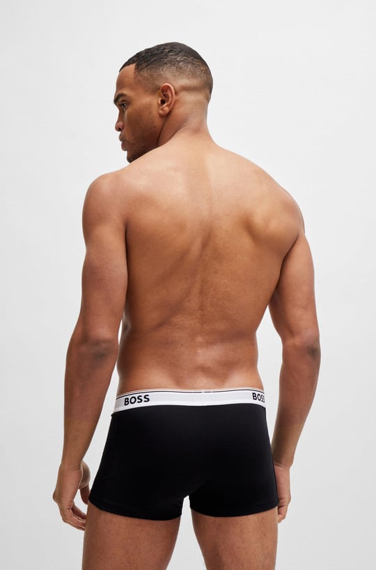BOSS BOSS Erkek Marka Logolu Beli Lastikli Siyah1 Boxer 50475274-994