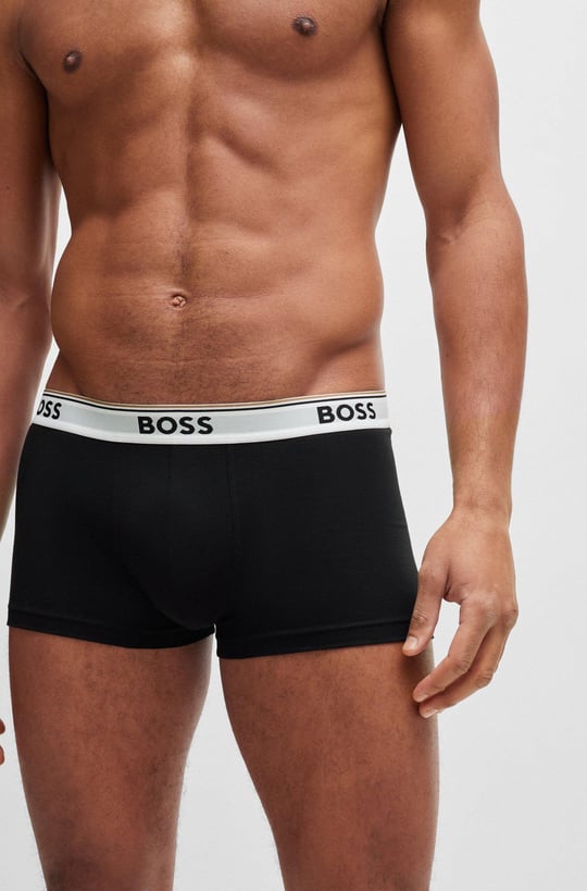 BOSS BOSS Erkek Marka Logolu Beli Lastikli Siyah1 Boxer 50475274-994