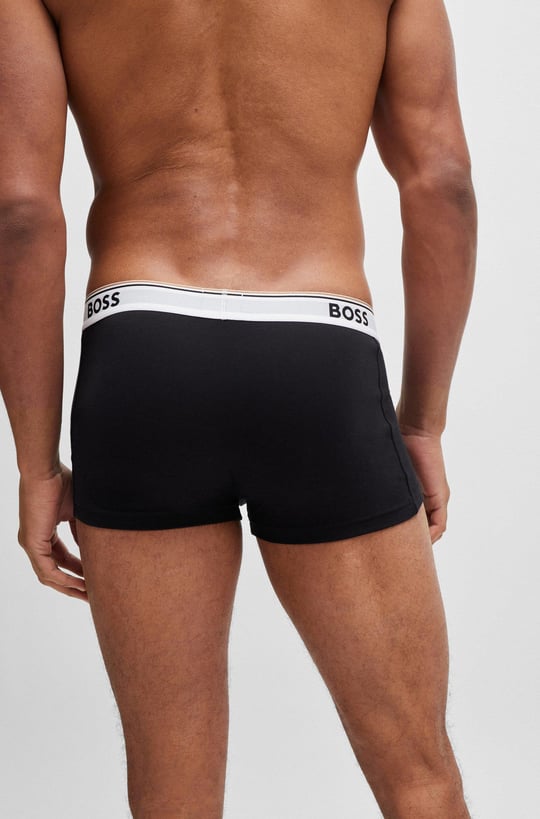 BOSS BOSS Erkek Marka Logolu Beli Lastikli Siyah1 Boxer 50475274-994