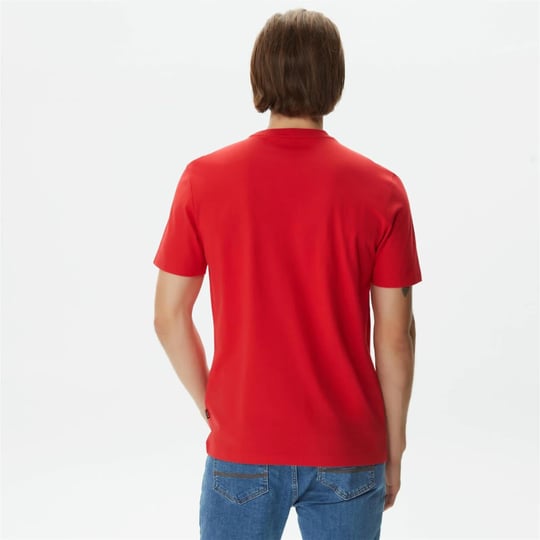 BOSS BOSS Erkek Marka Logolu Kısa Kol Yuvarlak Yaka Kırmızı T-Shirt 50486200-628