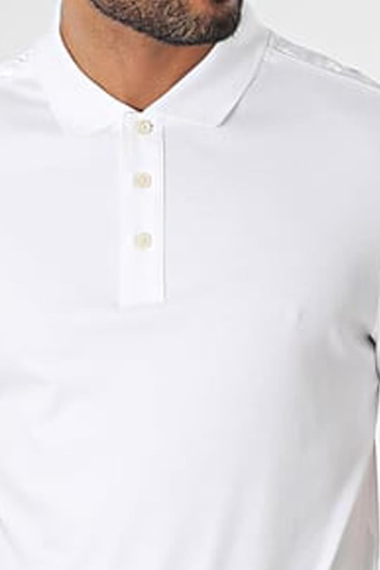 BOSS BOSS Erkek Marka Logolu Kısa Kollu Polo Yaka Slim Beyaz Polo Yaka T-Shirt 50494073-100